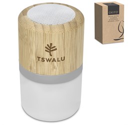 Okiyo Heiwa Bamboo Bluetooth Speaker Light