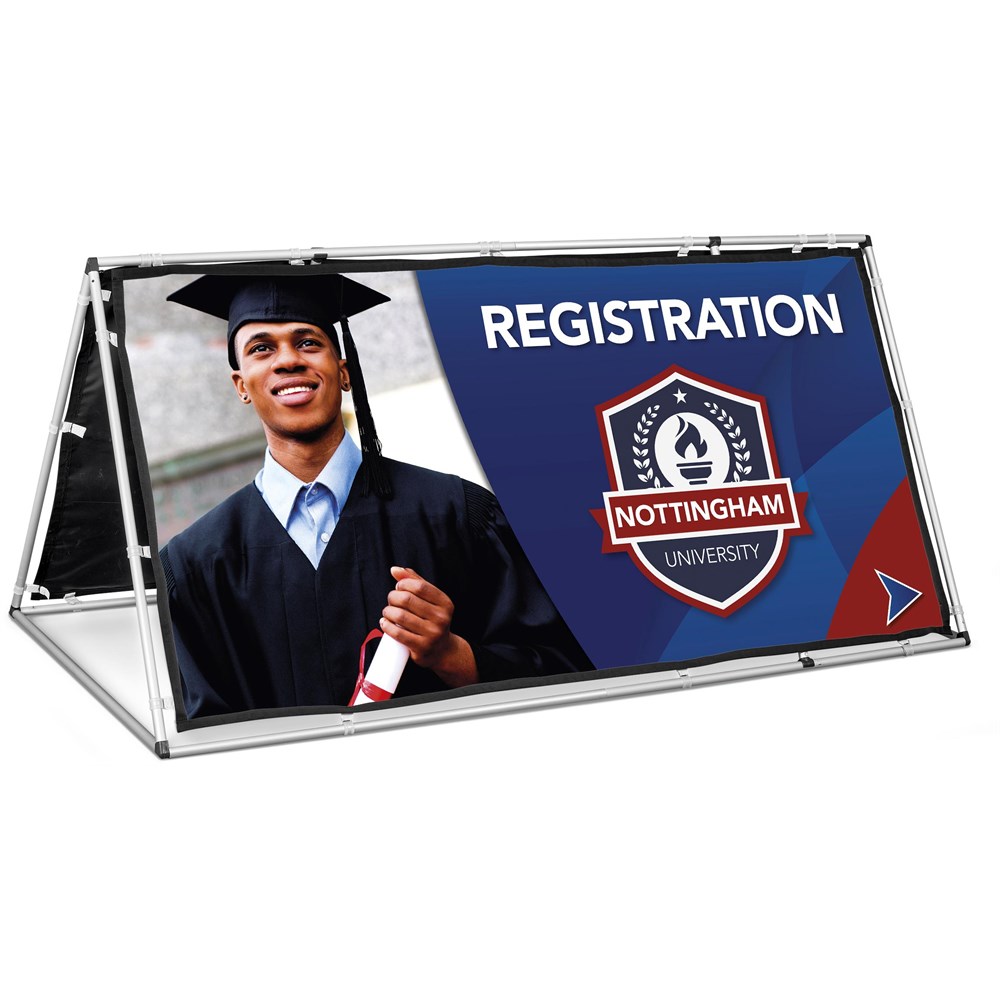 Fade Resistant AFrame with Fabric Print 2m x 1m Sourcing Magic